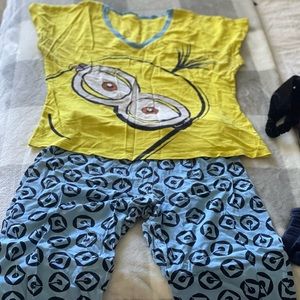 Minion pj set, super comfy and cute
